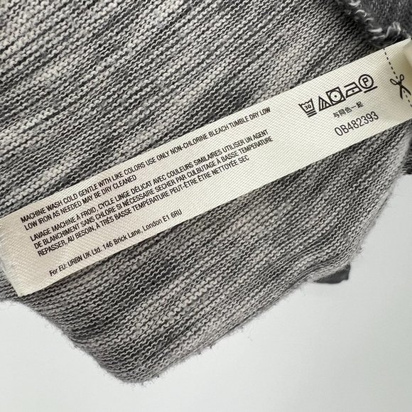 Free People FP Beach Cowl Neck Cocoon Pullover Size‎ XS/S Top Long Sleeve Gray - Picture 7 of 12